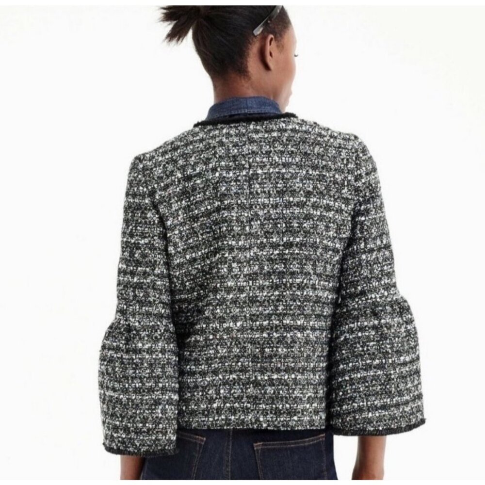 NWT J. Crew Sequin Tweed Belle Sleeve Lady Jacket Size 6 - Picture 2 of 10